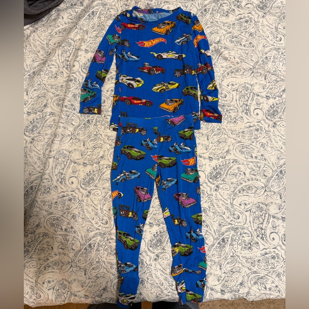 Posh Peanut x Hot Wheels 2T Pajama Set